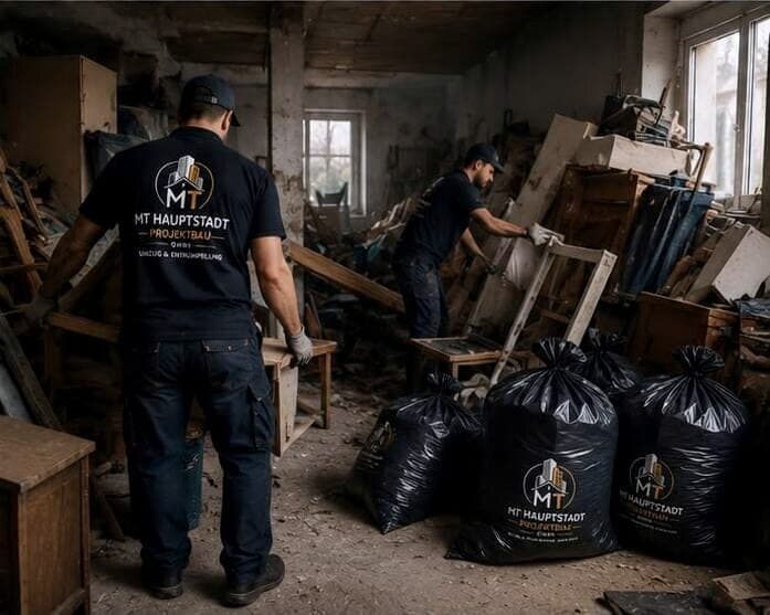 Clearance: furniture and bulky waste being removed